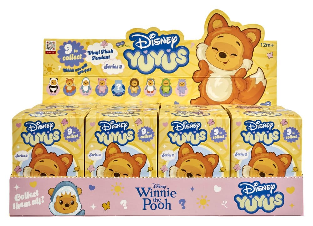 Disney YuYus Plüsch Schlüsselanhänger Wave 2 Winnie the Pooh 13 cm Blindbox Display (8)