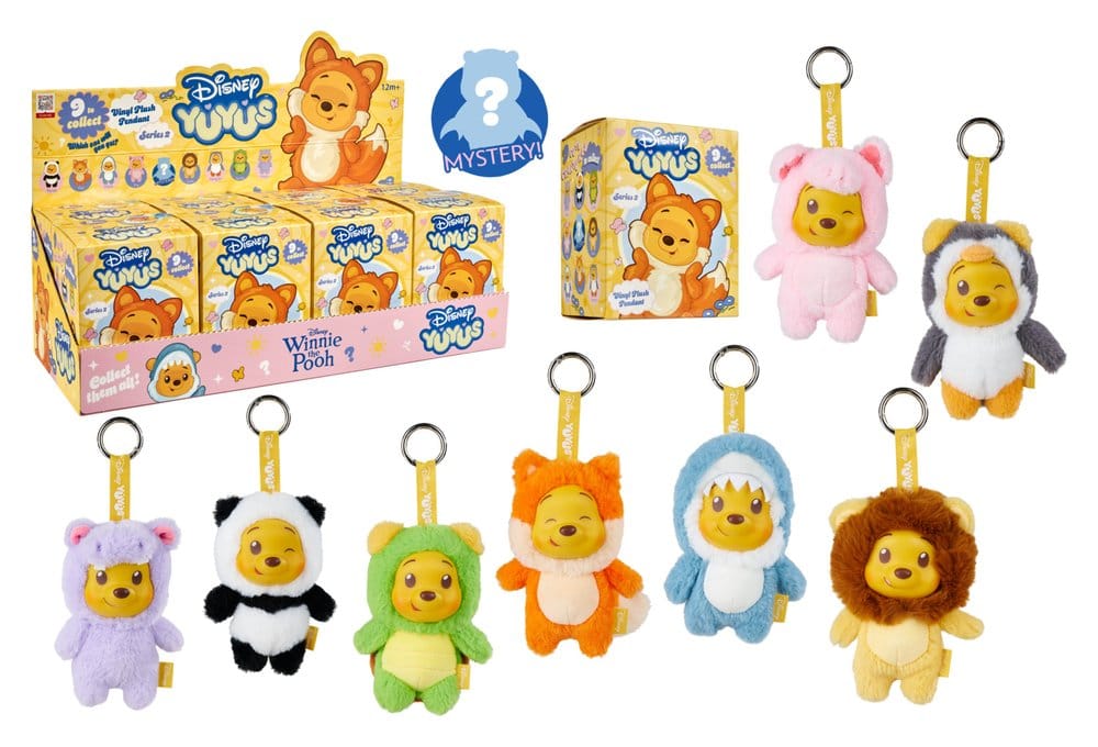 Disney YuYus Plüsch Schlüsselanhänger Wave 2 Winnie the Pooh 13 cm Blindbox Display (8)