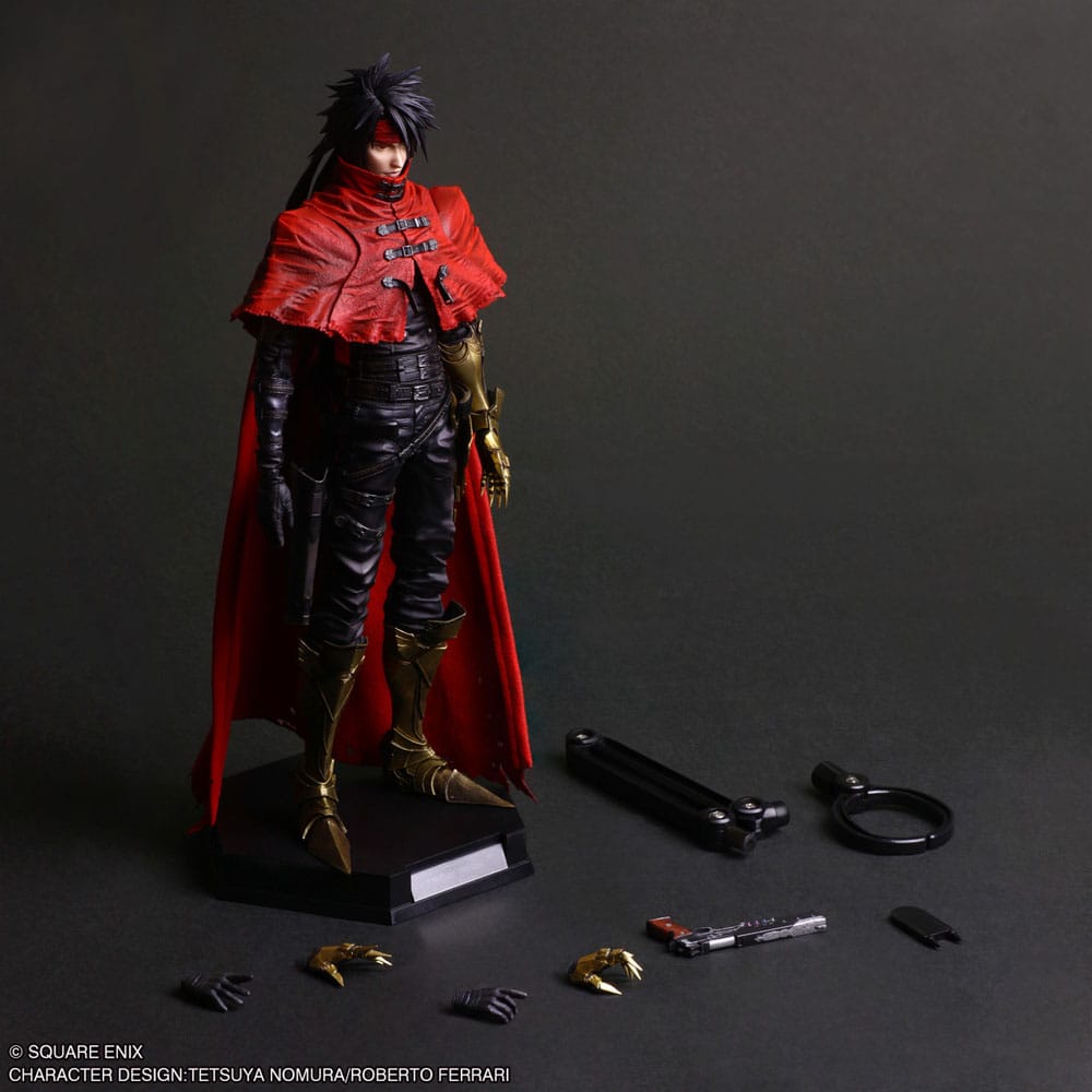Final Fantasy VII Rebirth Play Arts Kai Actionfigur Vincent Valentine 28 cm    