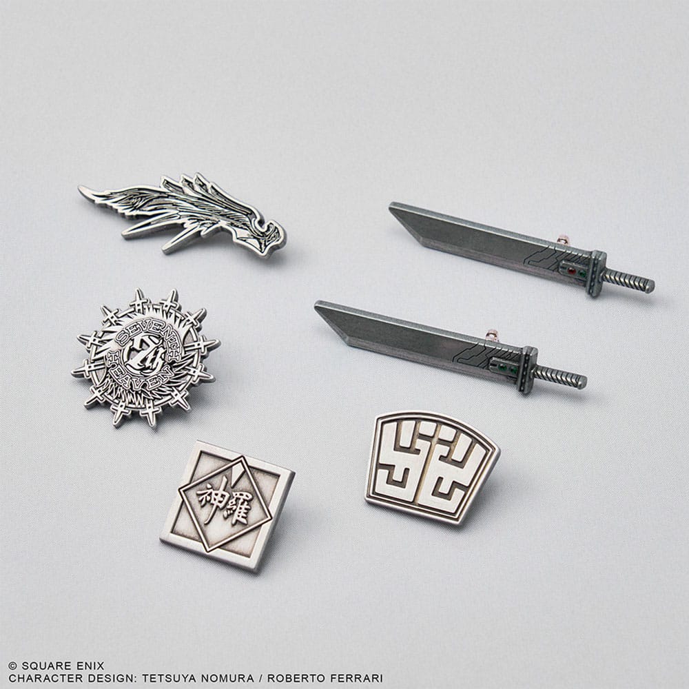Final Fantasy VII Rebirth Mini-Metall-Anstecker Blind Box Display (6)     