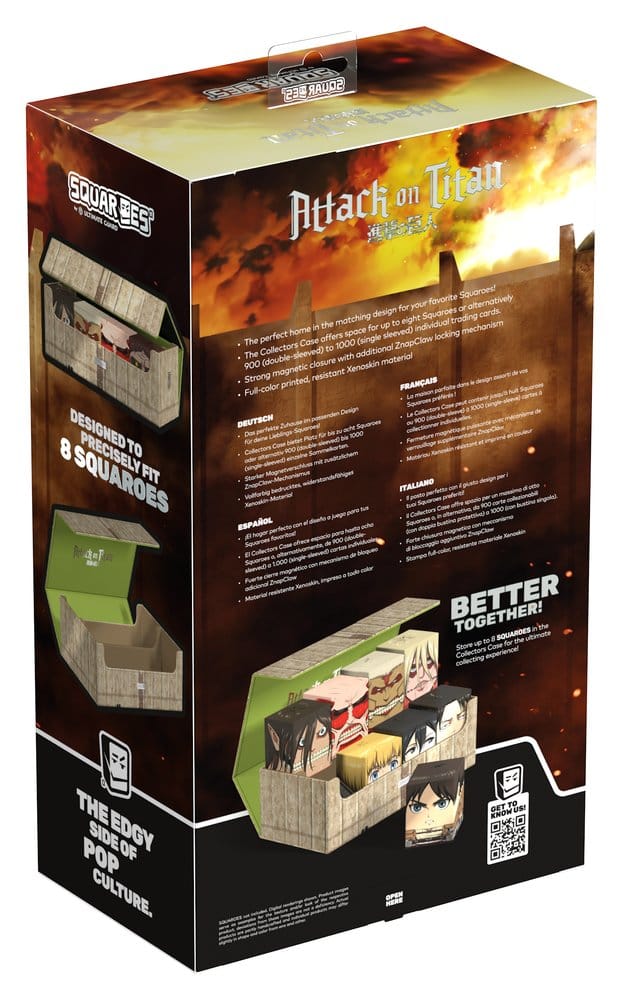 Squaroes Squaroe Attack on Titan Collectors Case - Shiganshina District