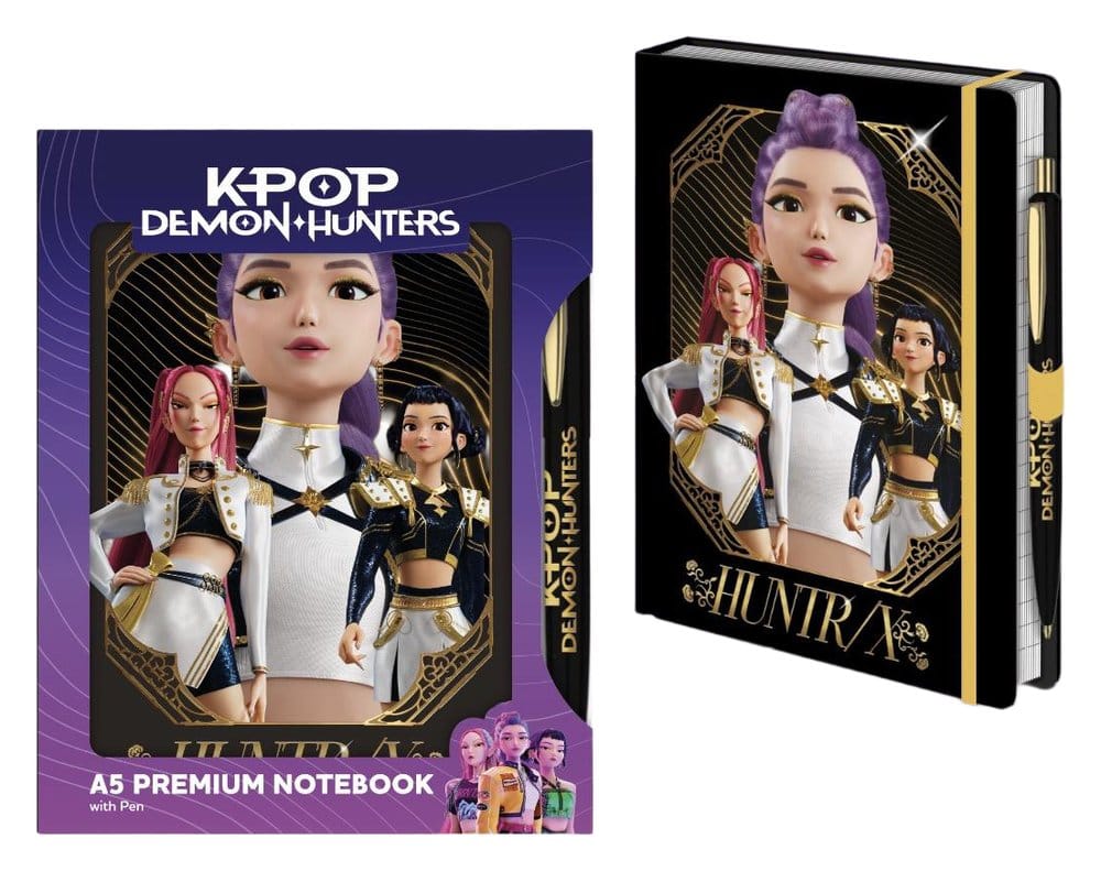 KPop Demon Hunters Notizbuch mit Stift A5 Premium Golden