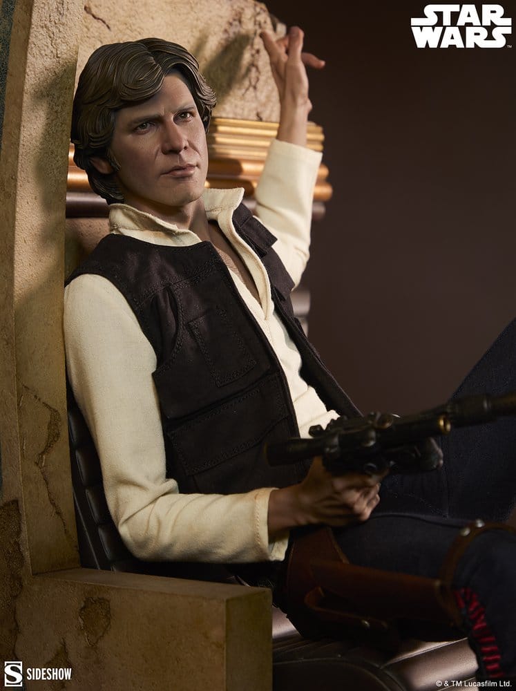 Star Wars Episode IV Mixed Media Premium Format Figur Han Solo: Sorry About the Mess 32 cm