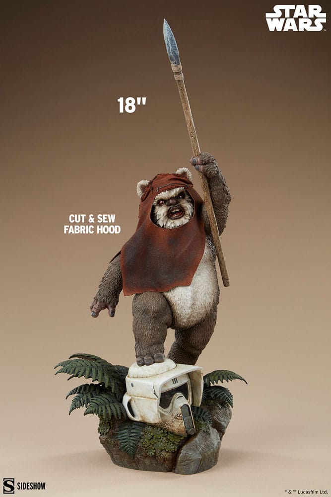  Star Wars: Episode VI - Die Rückkehr der Jedi-Ritter Premium Format Statue Wicket 46 cm