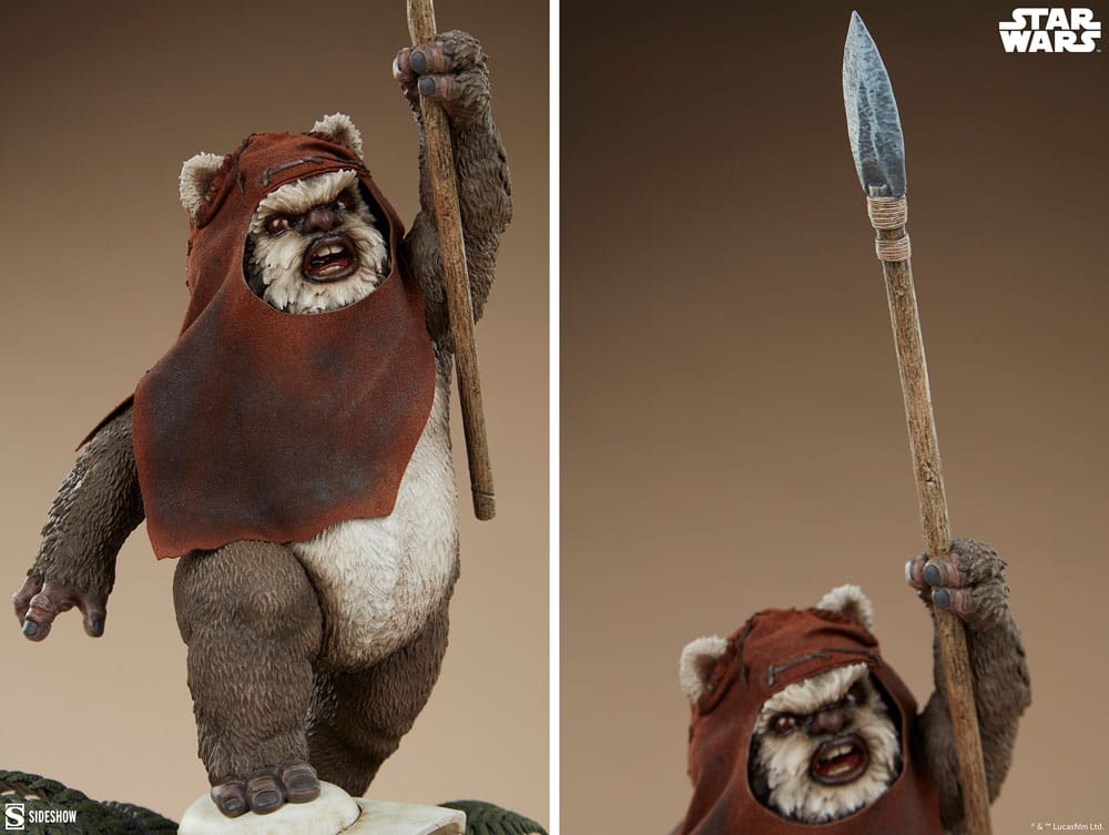  Star Wars: Episode VI - Die Rückkehr der Jedi-Ritter Premium Format Statue Wicket 46 cm