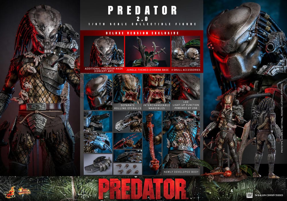 Predator Movie Masterpiece Actionfigur 1/6 Predator (2.0) Deluxe Version 34 cm