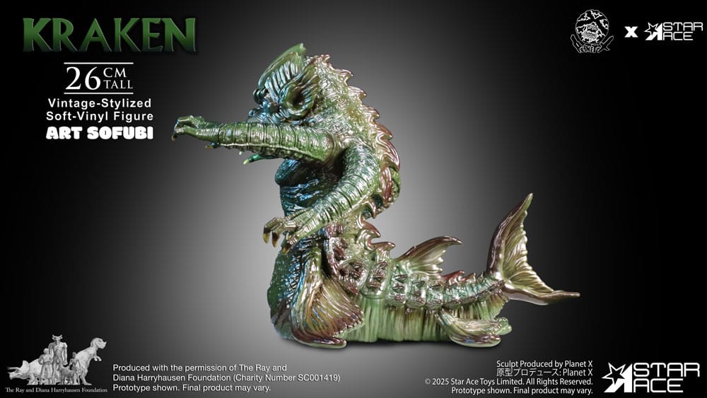 Ray Harryhausens Soft Vinyl Statue The Kraken Vintage Style 25 cm     