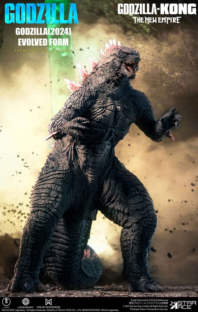 Godzilla vs. Kong: The New Empire Soft Vinyl Statue Godzilla (2024) Evolved Deluxe Version 30 cm  
