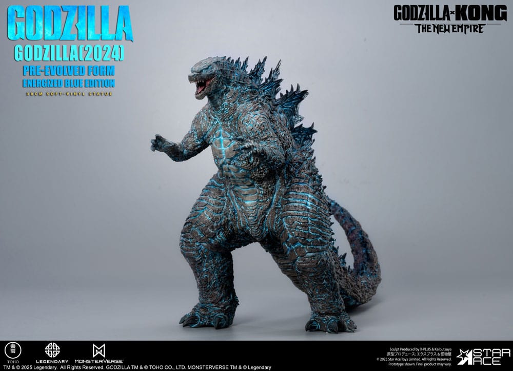 Godzilla vs. Kong: The New Empire Soft Vinyl Statue Godzilla (2024) Evolved Blue Edition 28 cm  