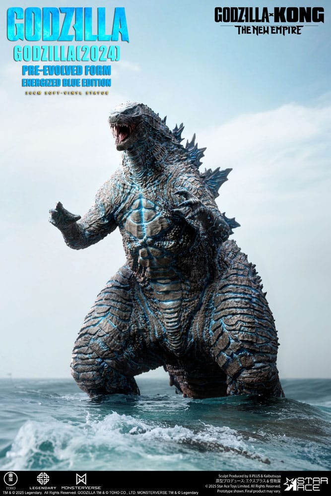 Godzilla vs. Kong: The New Empire Soft Vinyl Statue Godzilla (2024) Evolved Blue Edition 28 cm  