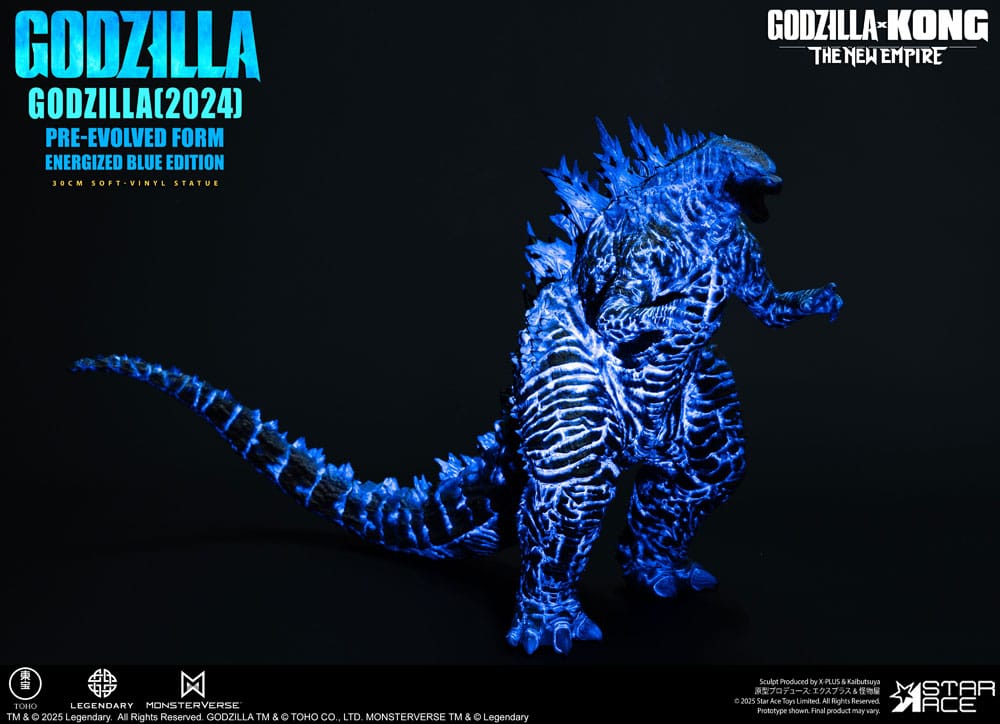 Godzilla vs. Kong: The New Empire Soft Vinyl Statue Godzilla (2024) Evolved Blue Edition 28 cm  