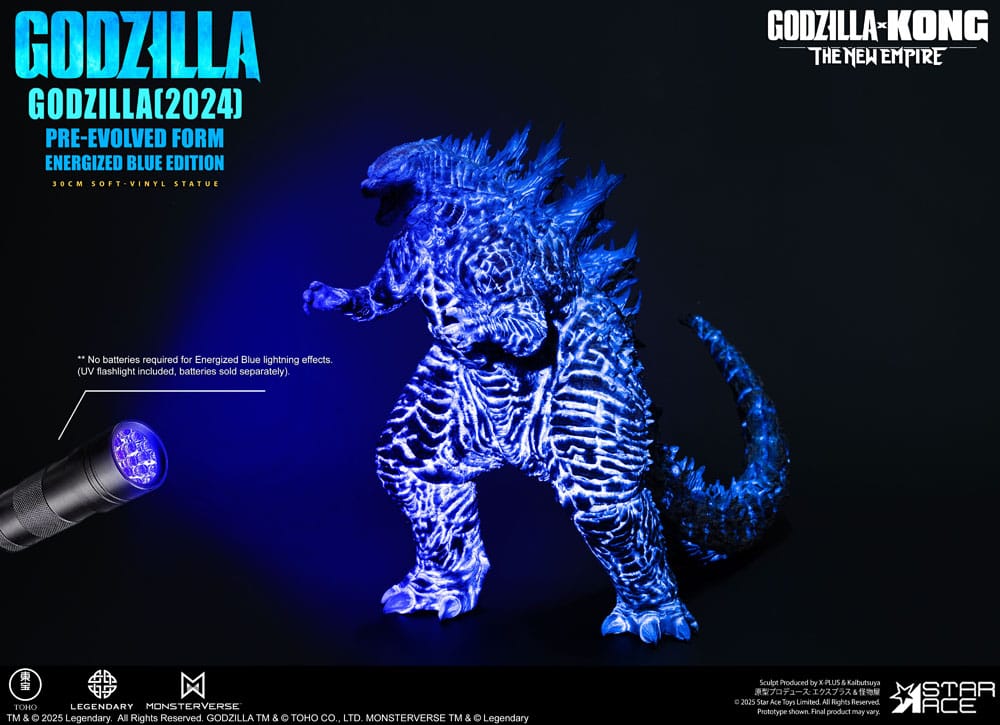 Godzilla vs. Kong: The New Empire Soft Vinyl Statue Godzilla (2024) Evolved Blue Edition 28 cm  