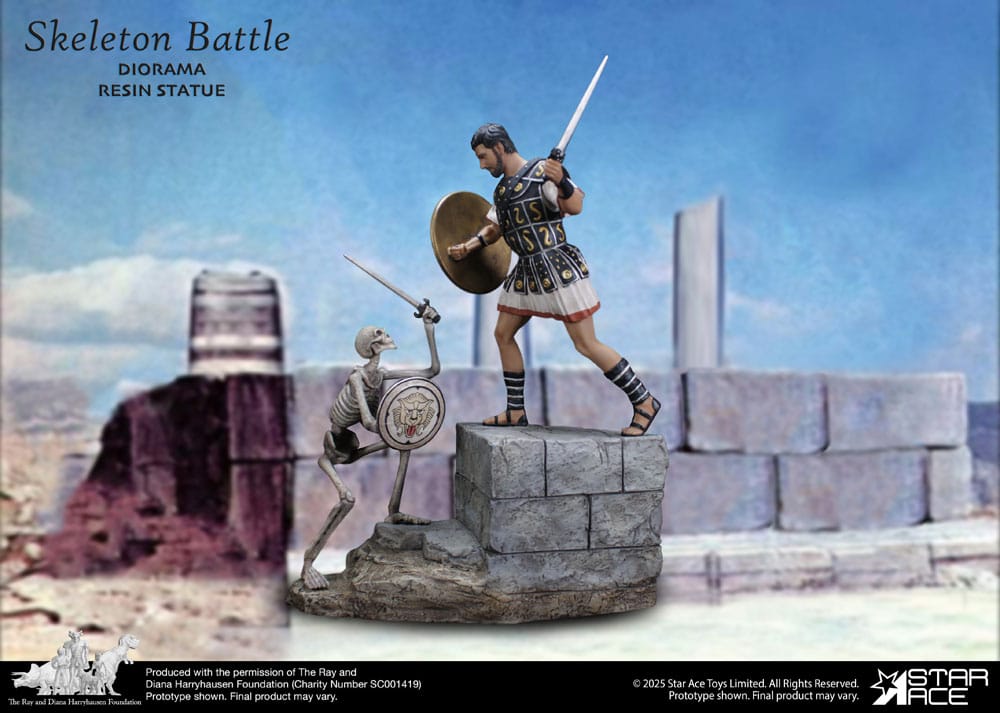 Ray Harryhausen Diorama 1/8 Skeleton Battle Scene 30 cm 