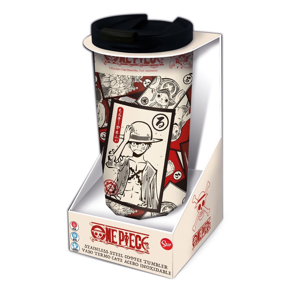 One Piece Edelstahl-Reisebecher Cards   