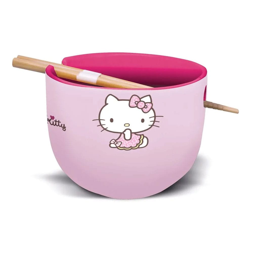 Sanrio Ramen-Schüssel mit Stäbchen Hello Kitty Japan  