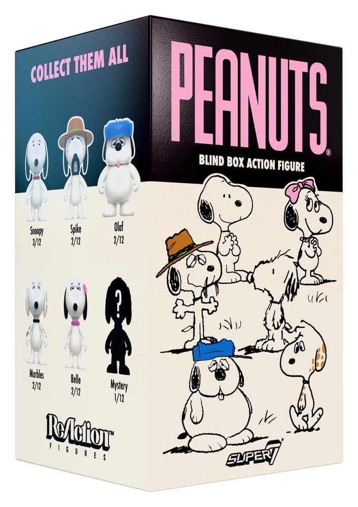 Peanuts ReAction Actionfiguren Snoopy's Siblings Wave 10 Blind Box 10 cm Display (12)