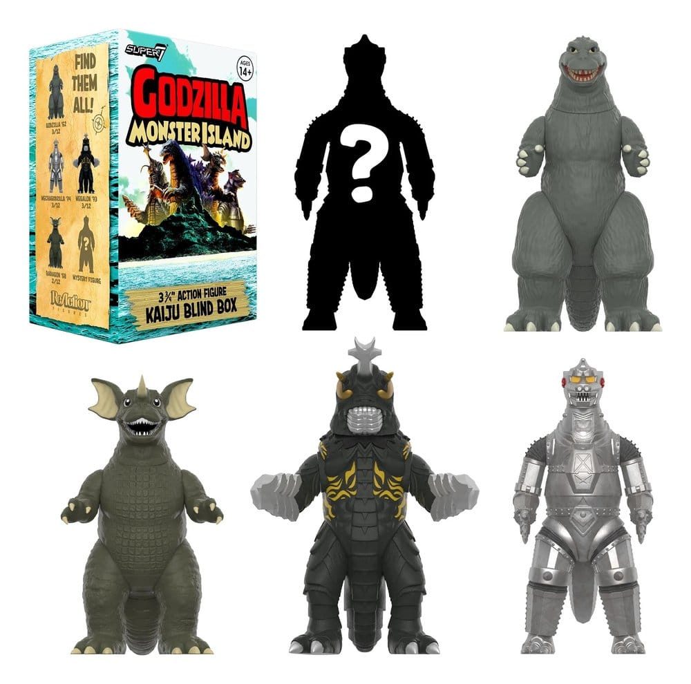Godzilla Toho (Monster Island) Actionfigur Blind Box Wave 7 Display (12)