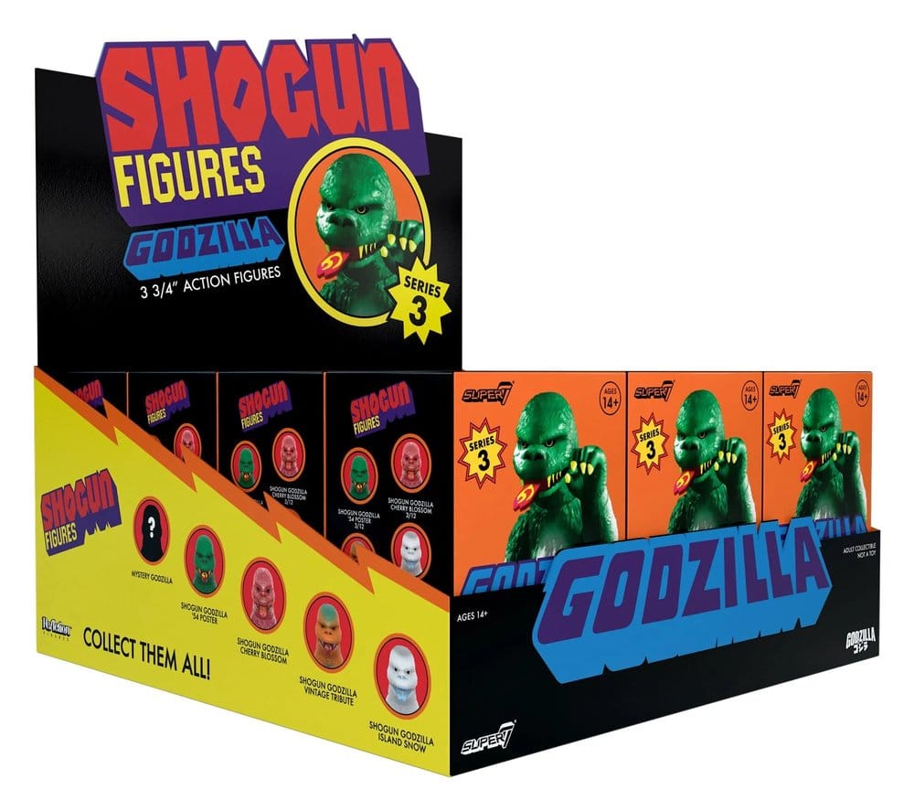 Godzilla Toho (Shogun V3) Actionfigur Blind Box Wave 9 Display (12)