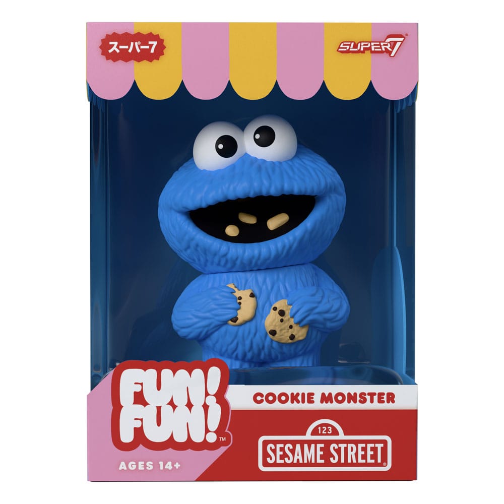 Sesamstraße FUN! FUN! Soft Vinyl Figur Wave 02 Cookie Monster 13 cm    