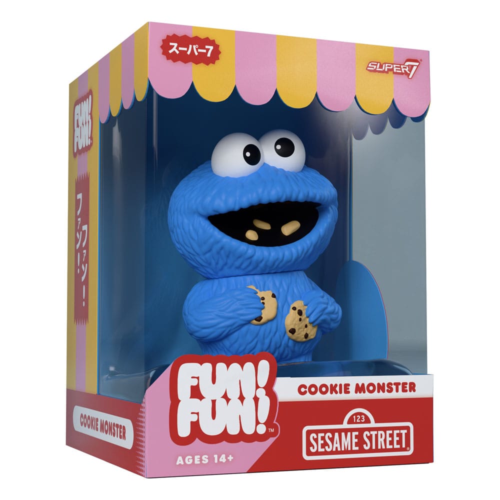 Sesamstraße FUN! FUN! Soft Vinyl Figur Wave 02 Cookie Monster 13 cm    
