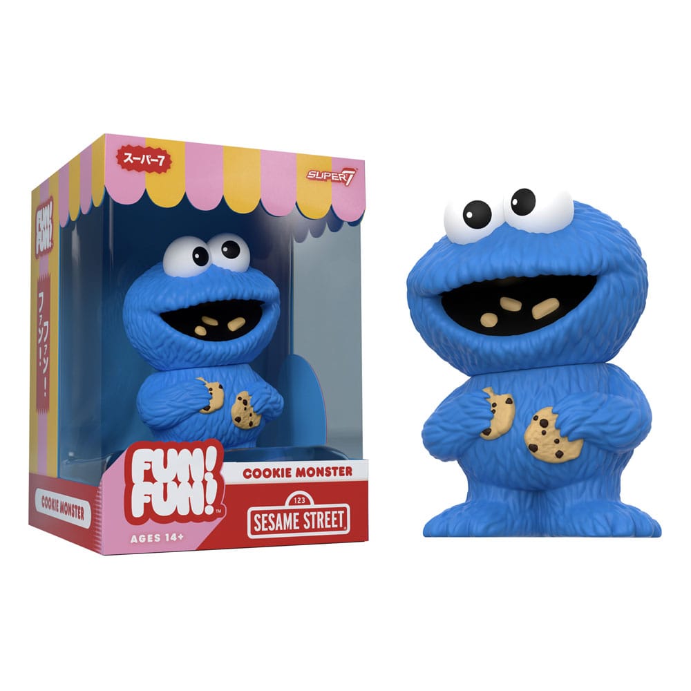 Sesamstraße FUN! FUN! Soft Vinyl Figur Wave 02 Cookie Monster 13 cm    