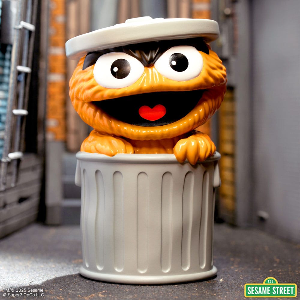 Sesamstraße FUN! FUN! Soft Vinyl Figur Oscar the Grouch (Orange) 13 cm    