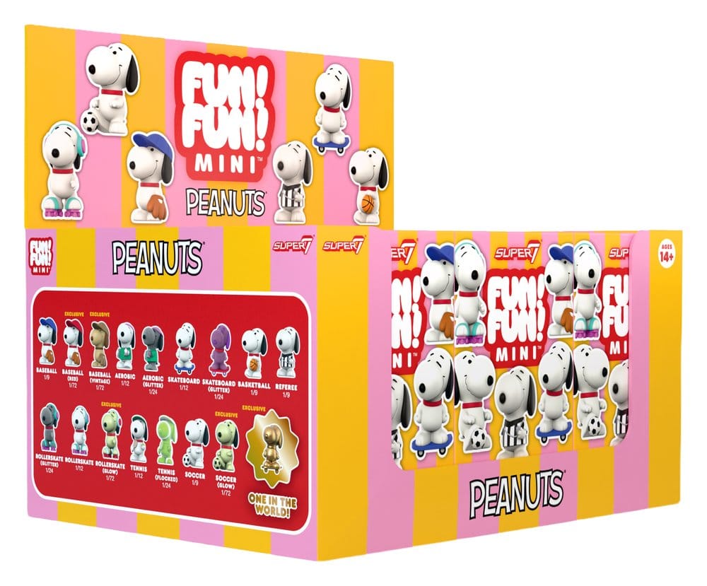 Peanuts Fun! Fun! Minifiguren Wave 01 Athlete Snoopy Blind Box Display (9)