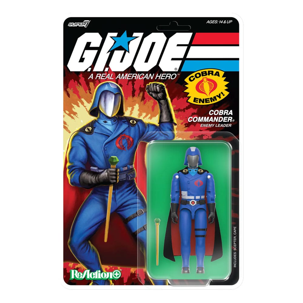 GI Joe ReAction+ Actionfigur Wave 06 Cobra Commander (Movie, Black Cape) 10 cm    