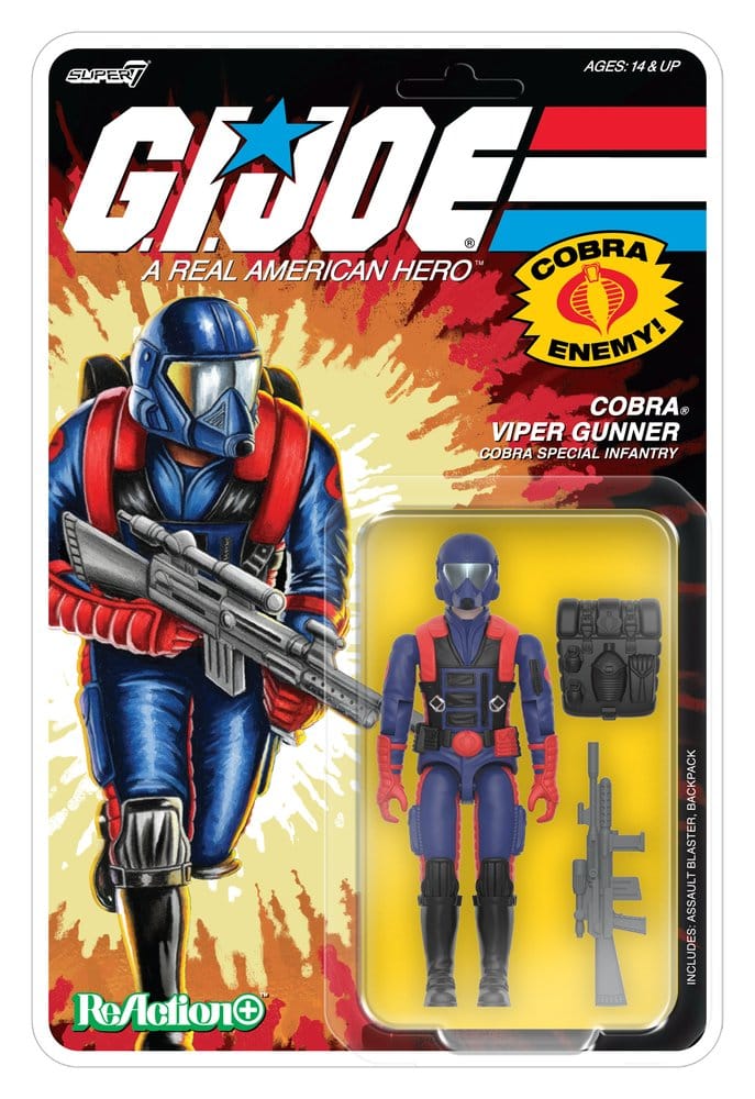 G.I. Joe ReAction+ Actionfigur Wave 09 Cobra Viper Gunner