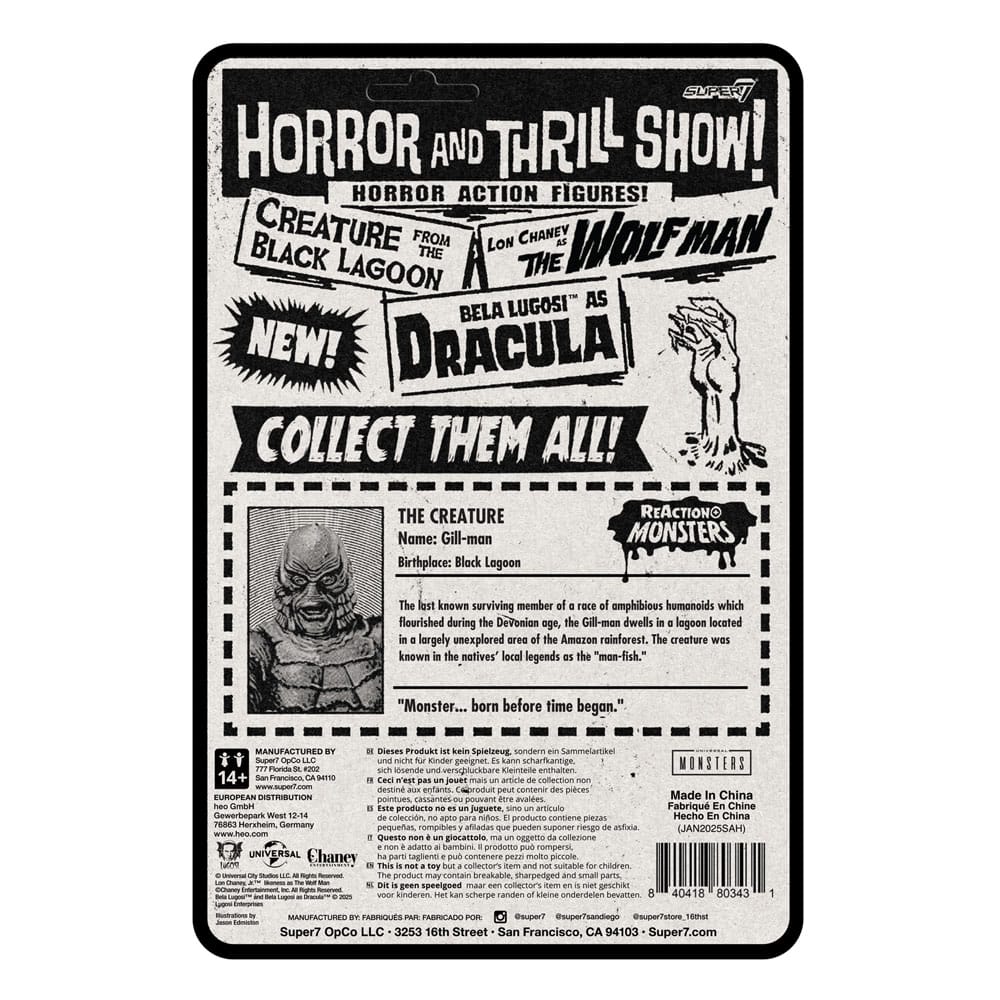 Universal Monsters ReAction+ Actionfigur Wave 1 Creature from the Black Lagoon 10 cm     