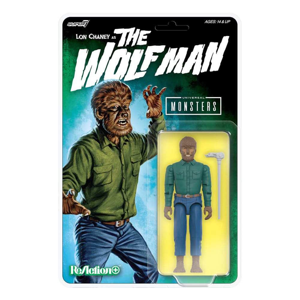 Universal Monsters ReAction+ Actionfigur Wave 1 The Wolf Man 10 cm    
