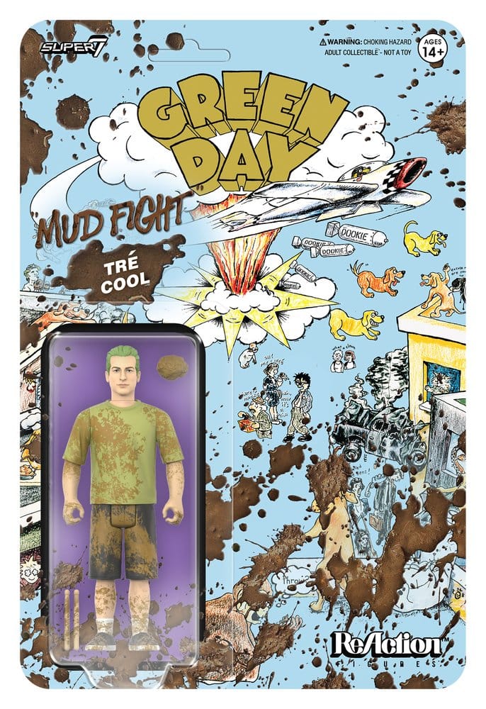 Green Day ReAction Actionfigur Wave 01 Tré Cool (Mud Fight)