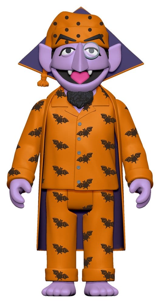 Sesamstraße ReAction Actionfigur Wave 06 Count Von Count (PJs) 10 cm      