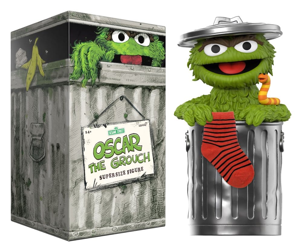 Sesame Street SuperSize Vinyl Figur Oscar The Grouch