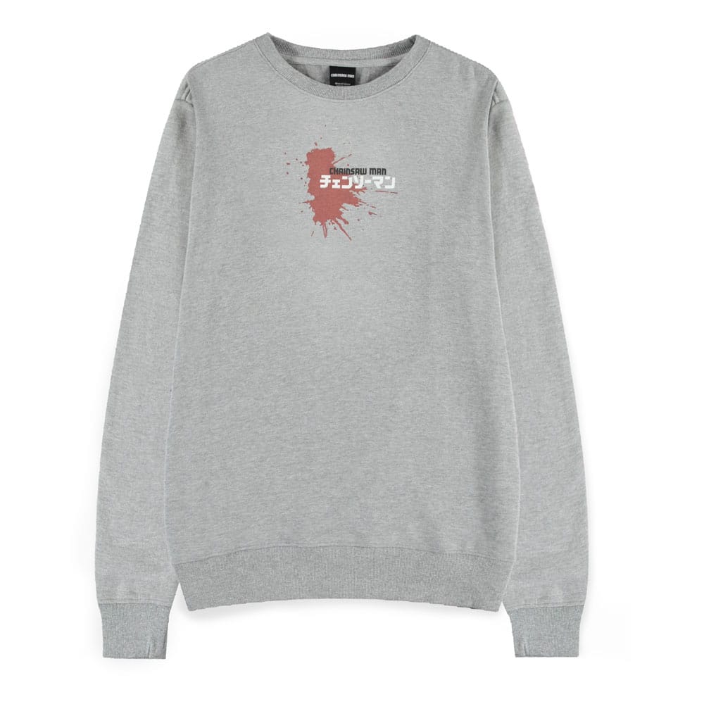 Chainsaw Man Pullover Power Grey Melange Größe XXL