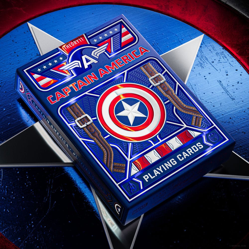 Captain America Spielkarten Patriotic Design