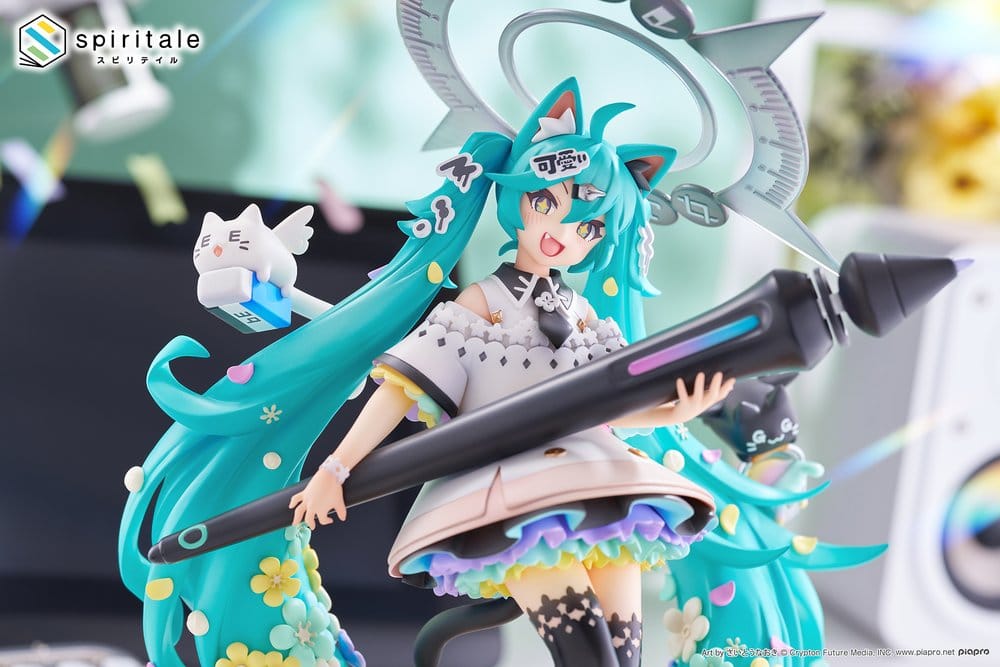 Hatsune Miku x Naoki Saito PVC Statue 1/7 My Figure Making! The Painter Ver. 34 cm    