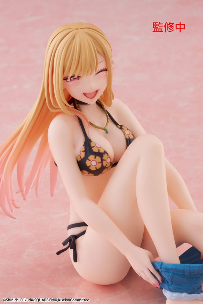 My Dress-Up Darling PVC Statue Desktop Cute Figure Marin Kitagawa Measured Swimsuit Ver. 13 cm            