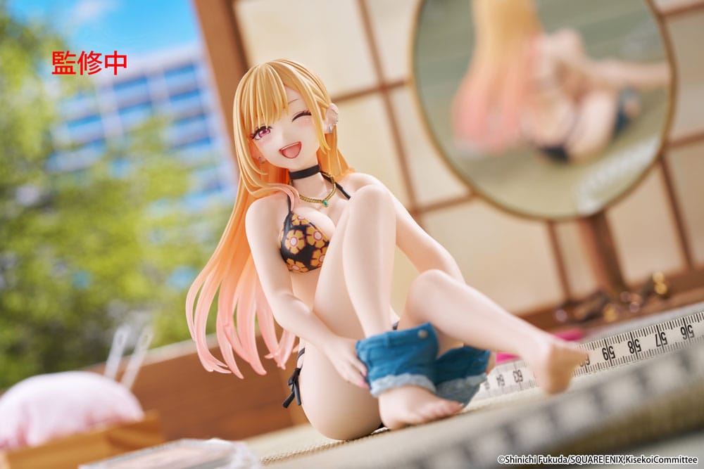 My Dress-Up Darling PVC Statue Desktop Cute Figure Marin Kitagawa Measured Swimsuit Ver. 13 cm            