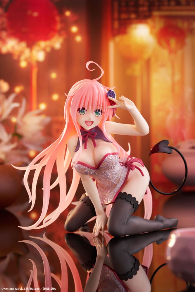 To Love-Ru Darkness PVC Statue Desktop Cute Figure Lala Chinese Dress Ver. 13 cm     