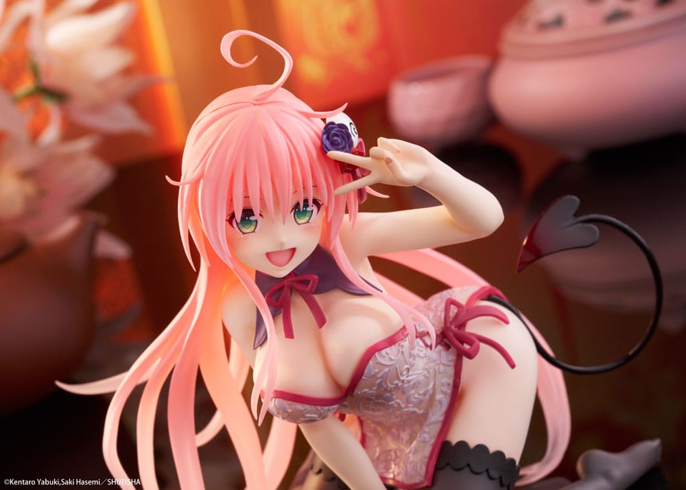 To Love-Ru Darkness PVC Statue Desktop Cute Figure Lala Chinese Dress Ver. 13 cm     
