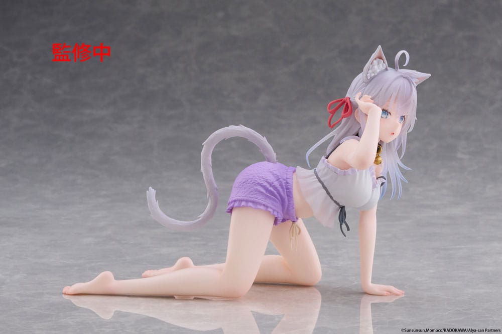 Alya Sometimes Hides Her Feelings in Russian PVC Statue Desktop Cute Figure Alya Cat Ear Roomwear Ver. 13 cm      