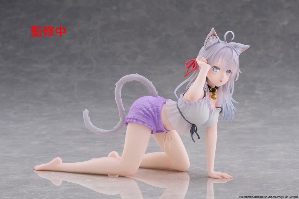 Alya Sometimes Hides Her Feelings in Russian PVC Statue Desktop Cute Figure Alya Cat Ear Roomwear Ver. 13 cm      
