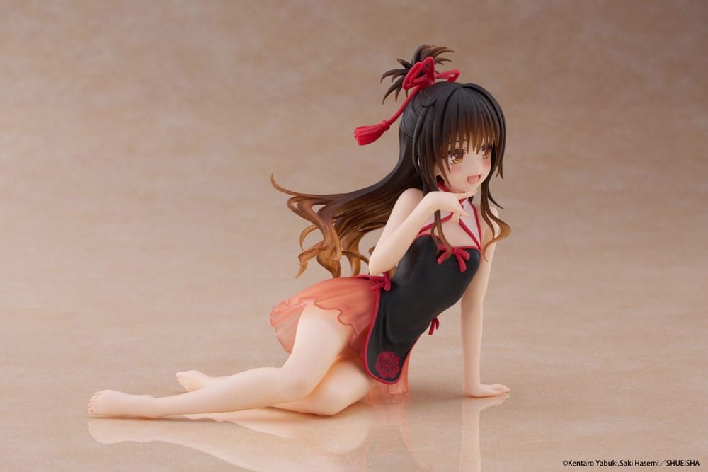 To Love-Ru Darkness PVC Statue Desktop Cute Figure Mikan Yuki Chinese Dress Ver. 13 cm      