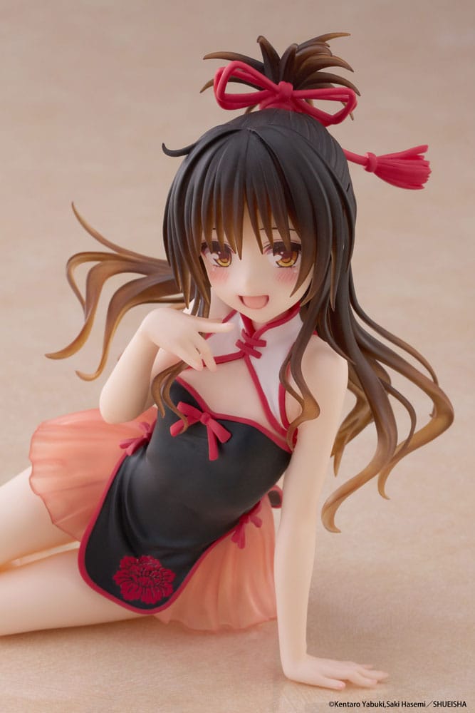 To Love-Ru Darkness PVC Statue Desktop Cute Figure Mikan Yuki Chinese Dress Ver. 13 cm      