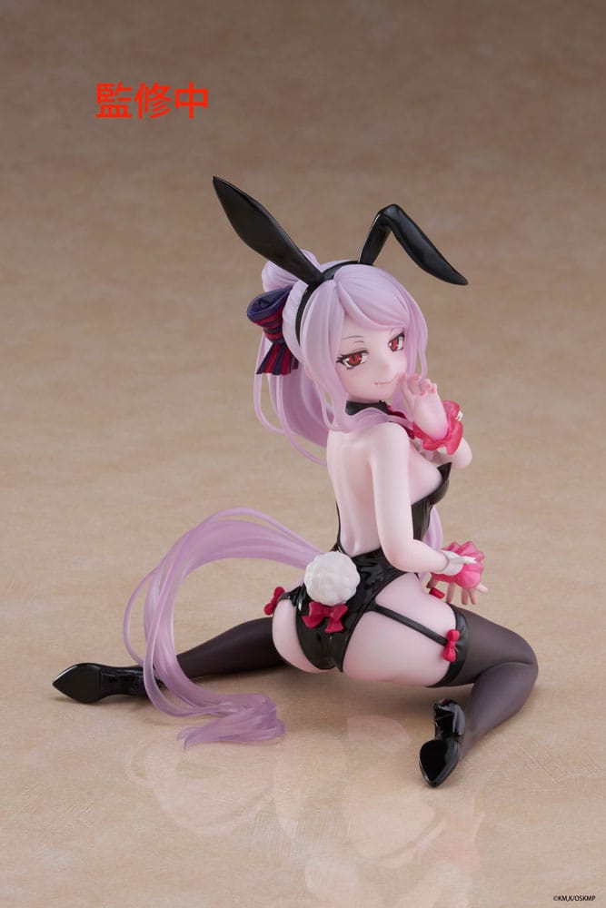 Overlord PVC Statue Desktop Cute Figure Shalltear Bunny Ver. 13 cm    