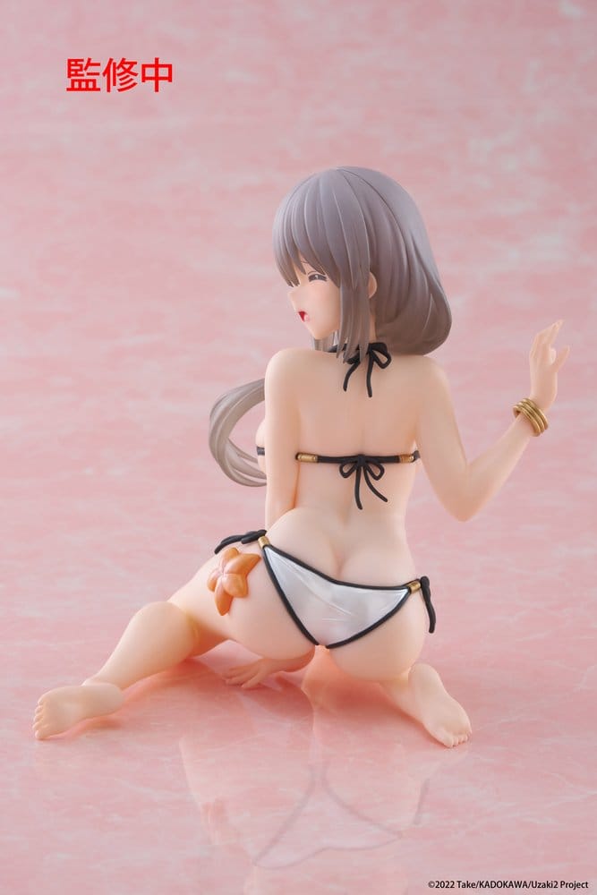 Uzaki-chan Wants to Hang Out! PVC Statue Desktop Cute Figure Tsuki Uzaki (Swimwear Ver.) 13 cm           