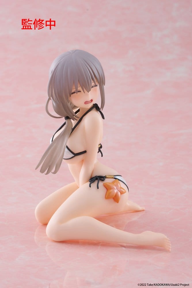 Uzaki-chan Wants to Hang Out! PVC Statue Desktop Cute Figure Tsuki Uzaki (Swimwear Ver.) 13 cm           