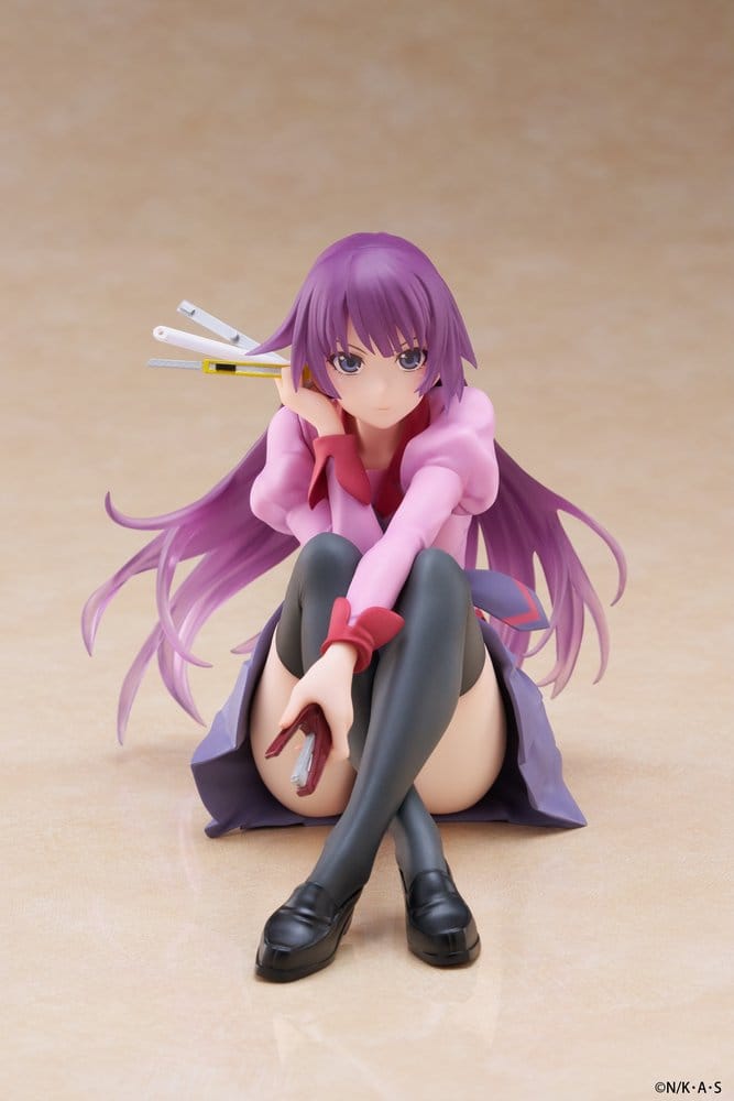 Monogatari PVC Statue Desktop Cute Figure Hitagi Senjougahara 13 cm  