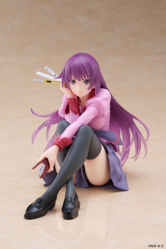 Monogatari PVC Statue Desktop Cute Figure Hitagi Senjougahara 13 cm  